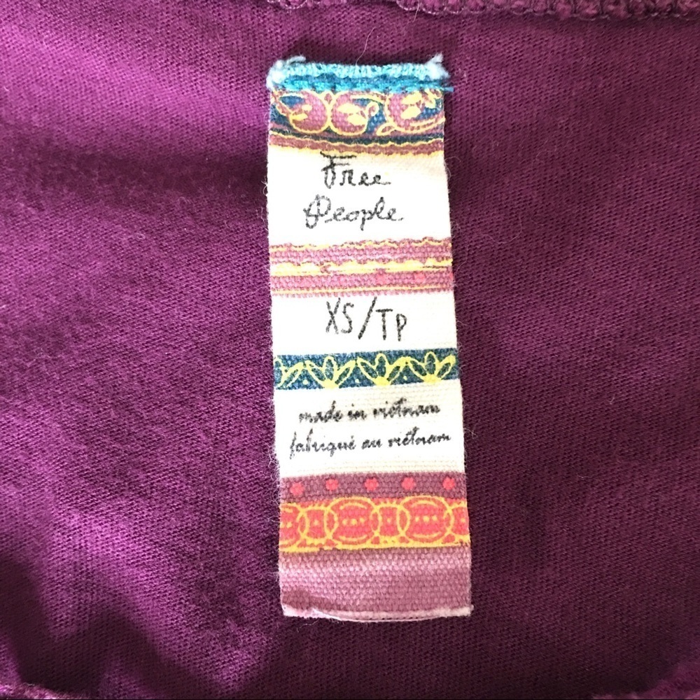 Free People Patchwork Boho Retro Pullover Hoodie - image 6